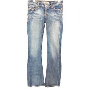 BKE Star Distressed Denim Blue‎ Jeans sz 27